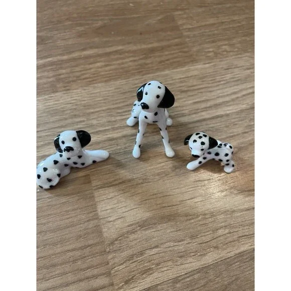 3pc vintage Ceramic Dalmatian Dogs figurines Collectible - Picture 2 of 8